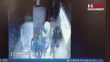 Les images de vidéosurveillance de l'ascenseur où les rugbymen français Hugo Auradou et Oscar Jegou sont soupçonnés de v*ol