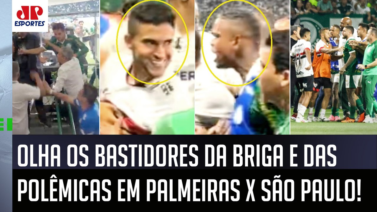 "QUAL É O SEU PROBLEMA?? VOCÊ É..." OLHAS os BASTIDORES da BRIGA em Palmeiras x São Paulo!