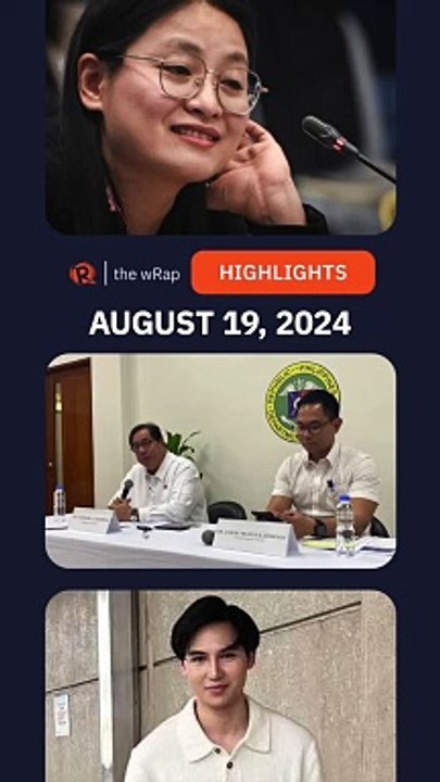 Today's headlines: Alice Guo, mpox, Sandro Muhlach | The wRap | August 19, 2024