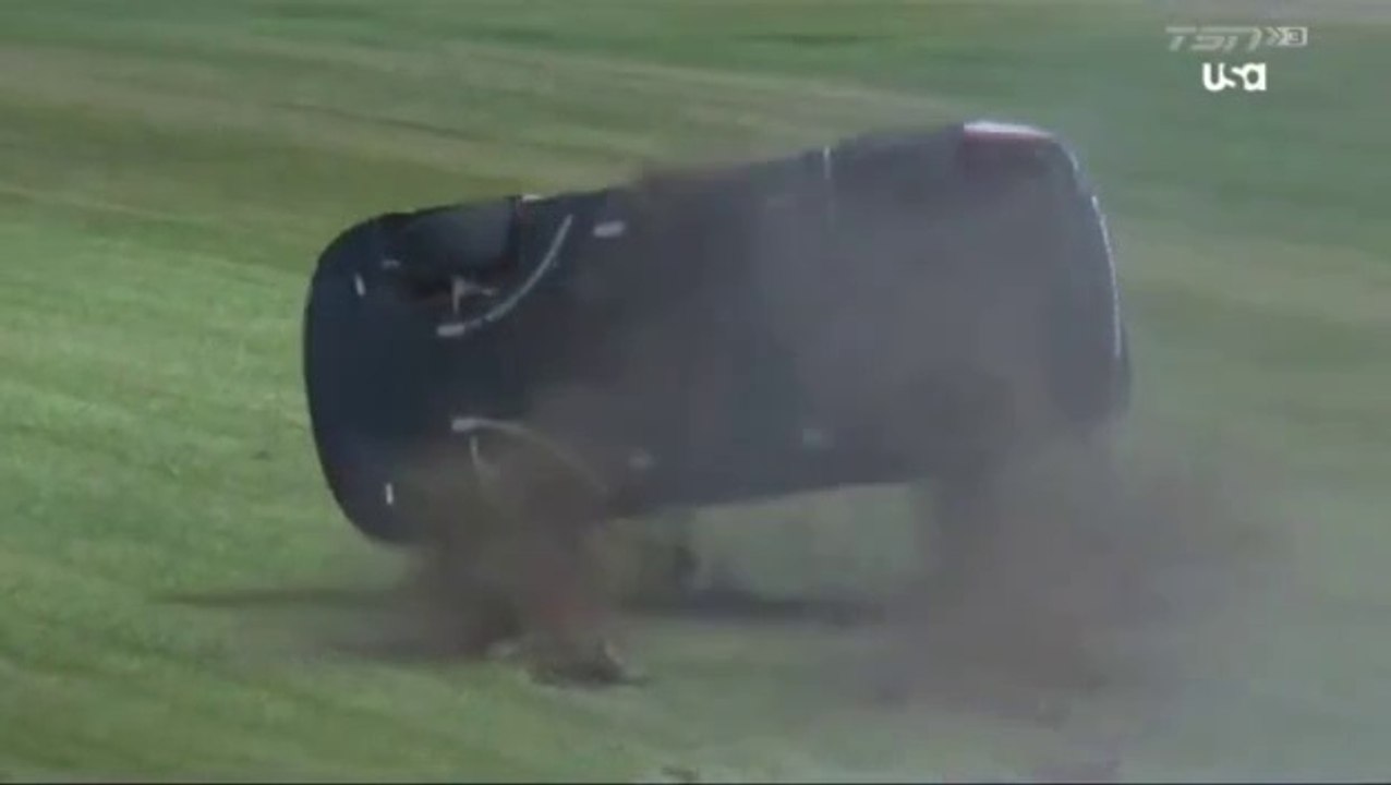 NASCAR Cup 2024 Michigan Race Lajoie Big Flip