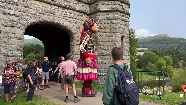 Refugee puppet ‘Little Amal’ at Green Man Festival