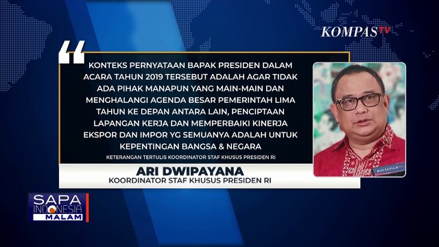 Bantah Tudingan Hasto ke Jokowi tentang Intimidasi, Ali Mochtar Ngabalin Minta Hasto Benahi Emosi