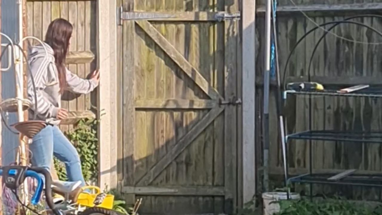 Son gets hilariously startled by Mum's flawlessly timed jump scare