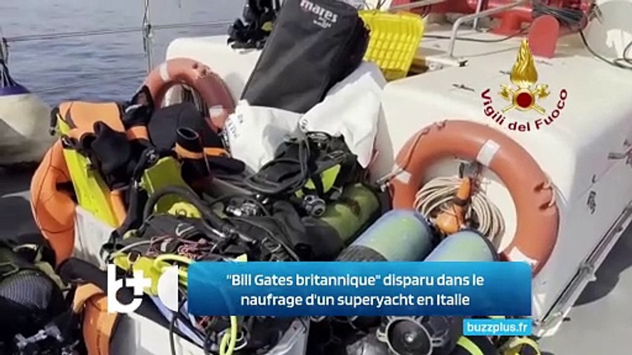 "Bill Gates britannique" disparu dans le naufrage d'un superyacht en Italie