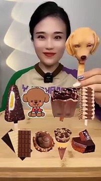 Eating Puppy Ice Creams _ #asmr #food #funny