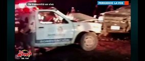 Sufre empleado municipal accidente automovilístico