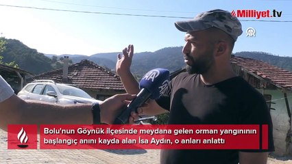 Bolu'daki yangının tanığı o anları anlattı! 'Köyün orman tarafı komple yandı'