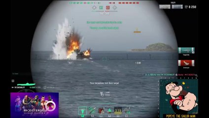 World of Warships USS Cachalot Popeye the sailor #Boosteroid #worldofwarships