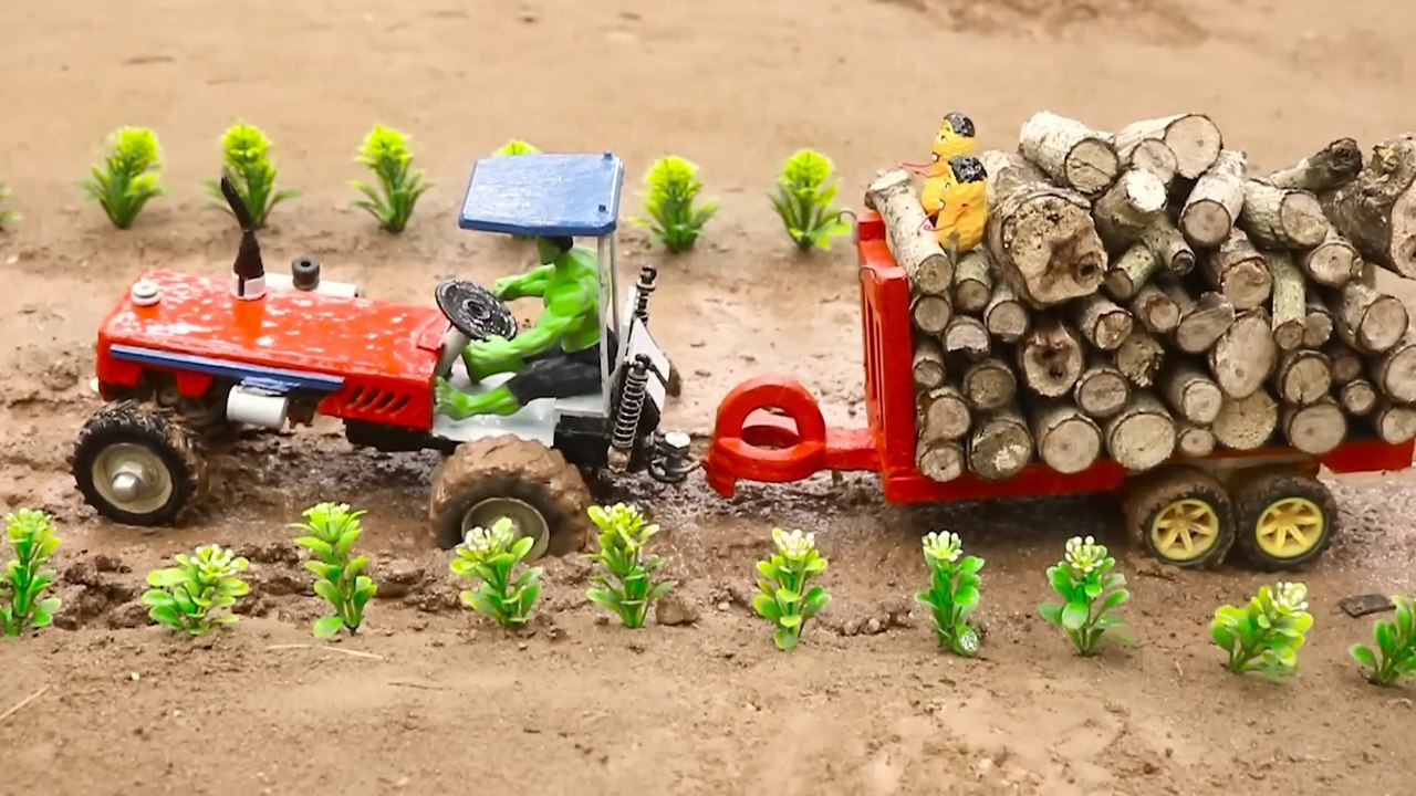 diy tractor mini petrol pump science project _ How is heavy trolley get refueled by petrol pump