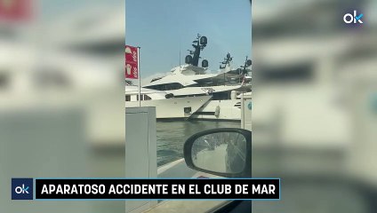 Aparatoso accidente en el Club de Mar