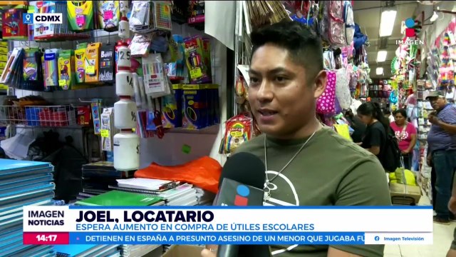 Aumentan las ventas de útiles escolares en el Centro Histórico de la CDMX