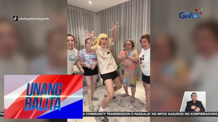 Ilang celebrities, may kaniya-kaniyang biktima sa entry nila sa "just give me my money" trend | Unang Balita