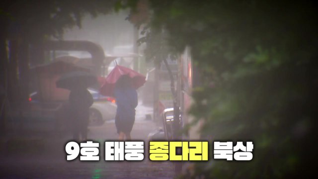 [영상] 9호 태풍 '종다리' 북상 / YTN