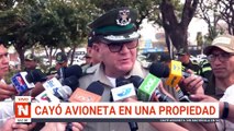 cayó avioneta en una propiedad
