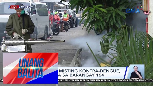 Fogging at misting kontra-dengue, isinasagawa sa Barangay 164 | Unang Balita