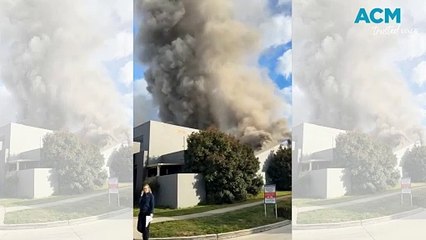 Ochre Medical Centre at Kippax Shops catches fire on August 20, 2024.