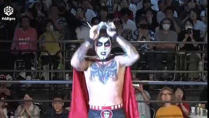 DDT Fighting Beer Garden 2024 Kazuki Hirata vs Danhausen