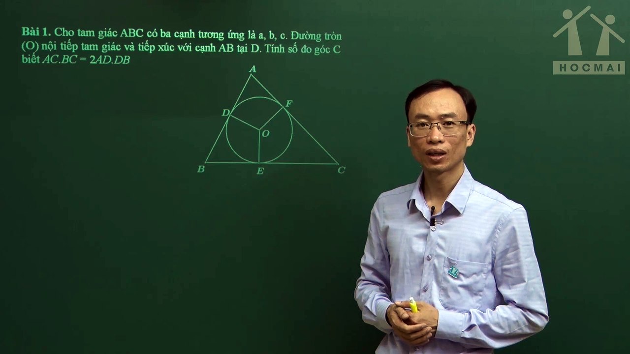 23. Bài 06. Đường tròn nội tiếp tam giác. (Luyện thi vào 10 Chuyên Toán CT1 ) - HOCMAI 2024-05-19 16_41