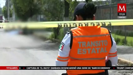 Motociclista pierde la vida tras ser arrollado por el conductor de un tráiler en Edomex