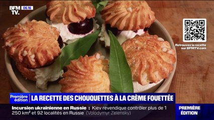 La recette des chouquettes à la crème fouettée