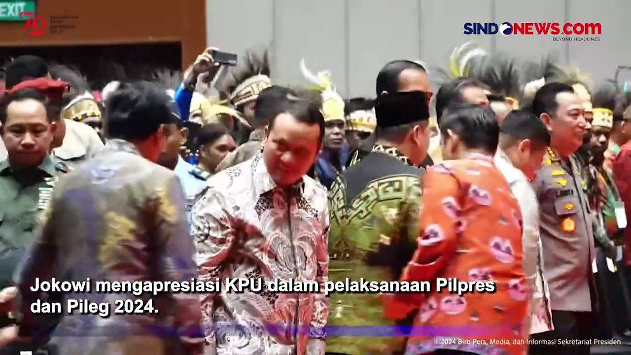 Jokowi Puji KPU Sukses Selenggarakan Pilpres dan Pileg 2024