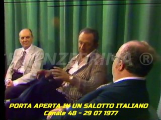 Mario Salinelli Porta aperta in un salotto italiano - Canale 48 - 29 07 1977