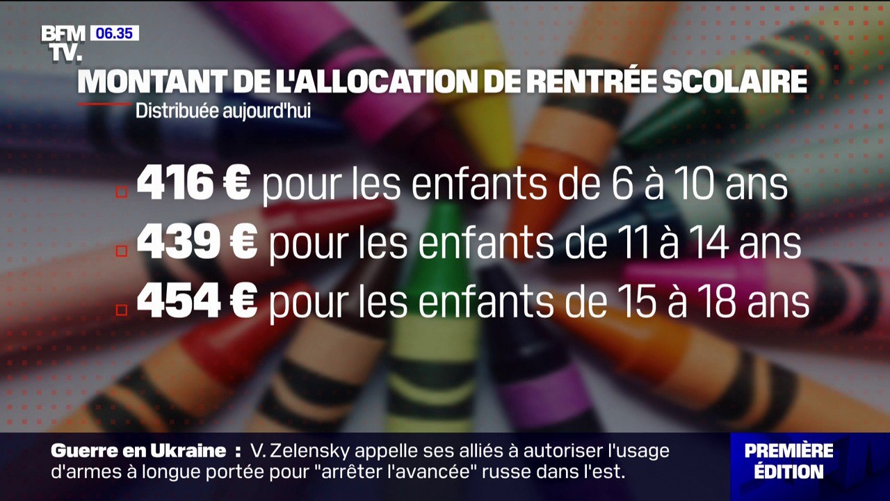 Trois millions de familles vont recevoir l'allocation de rentrée scolaire ce mardi
