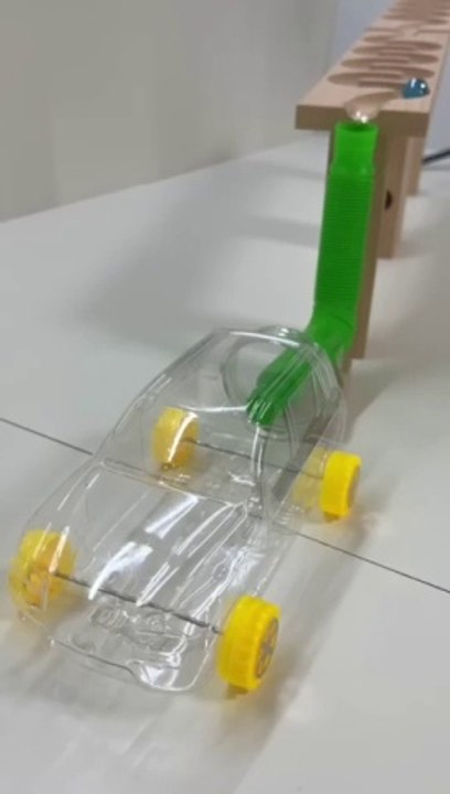 Marble Run *HABA Wave slope skeloeton car #shorts#marblerun