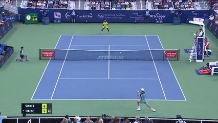 Cincinnati - 2ème Masters 1000 pour un Sinner trop fort pour Tiafoe