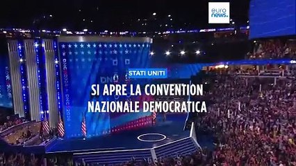 Скачать видео: Usa, si apre la Convention dei democratici. Ovazione per Biden: 