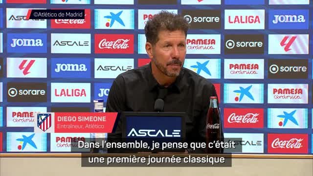 Atlético - Simeone regrette les erreurs individuelles sur des buts évitables