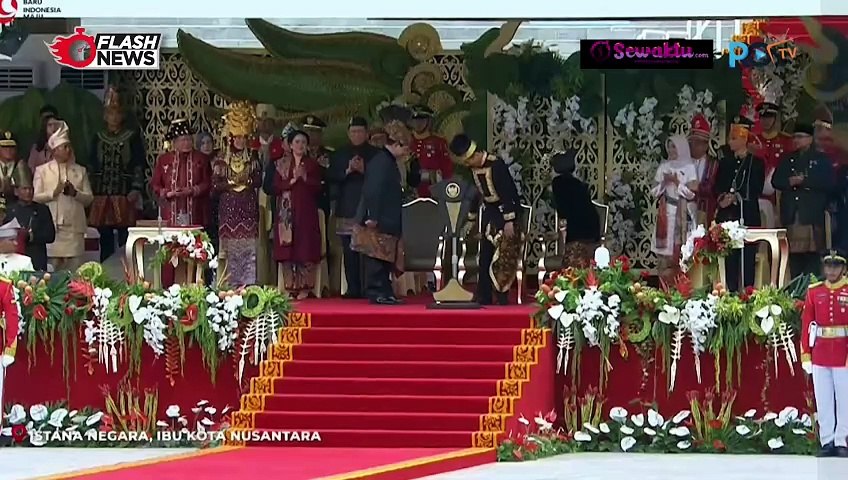 Keakraban Prabowo dan Jokowi di Upacara HUT RI ke-79 di IKN