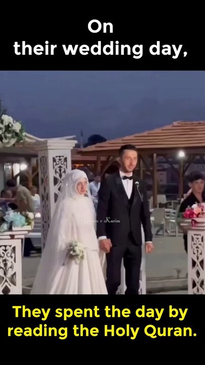 On their wedding day -  شادی کے دن