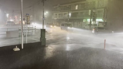 태풍 9호 영향, 日 수도권 곳곳 게릴라성 호우...4만 세대 정전 / YTN