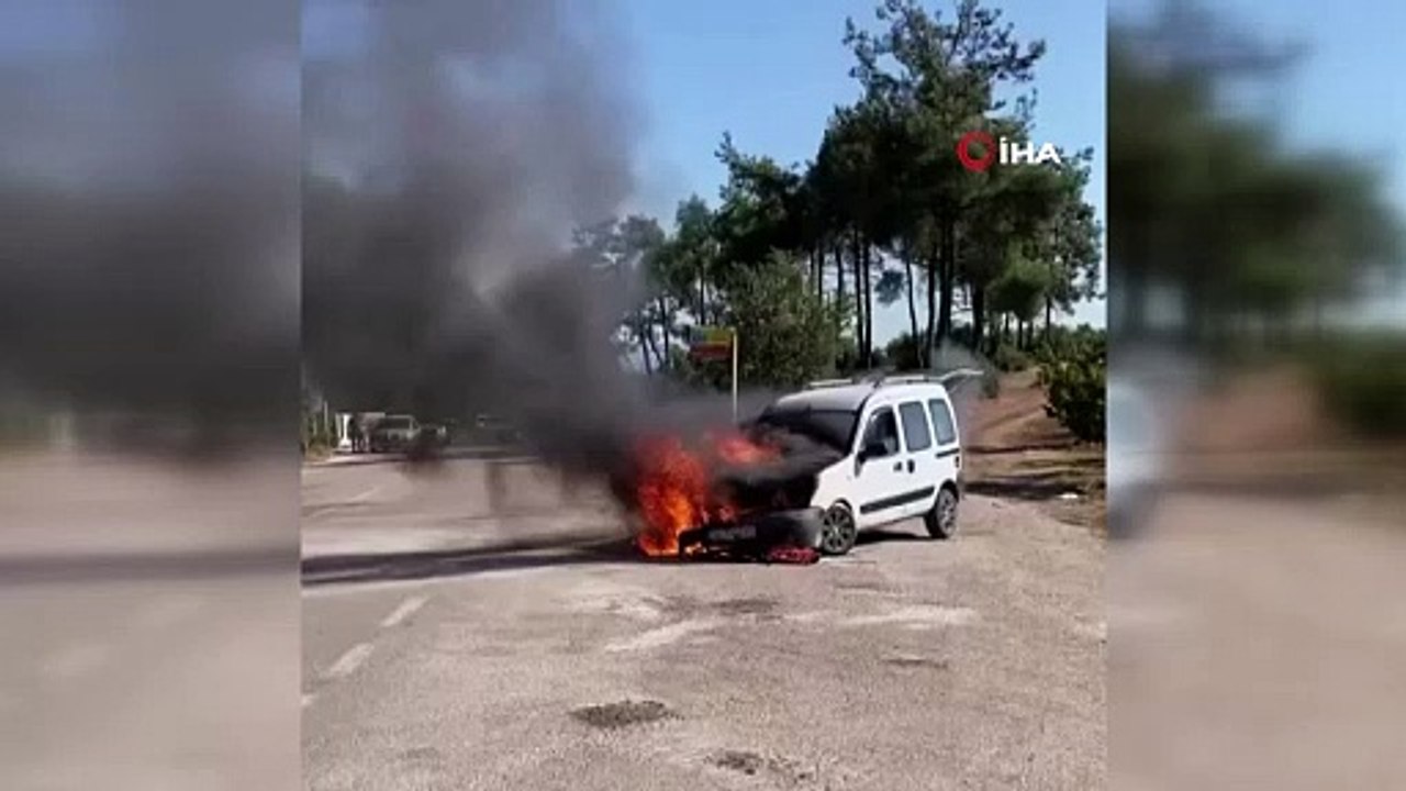 Bursa'da korku dolu anlar! Alev alev yandı