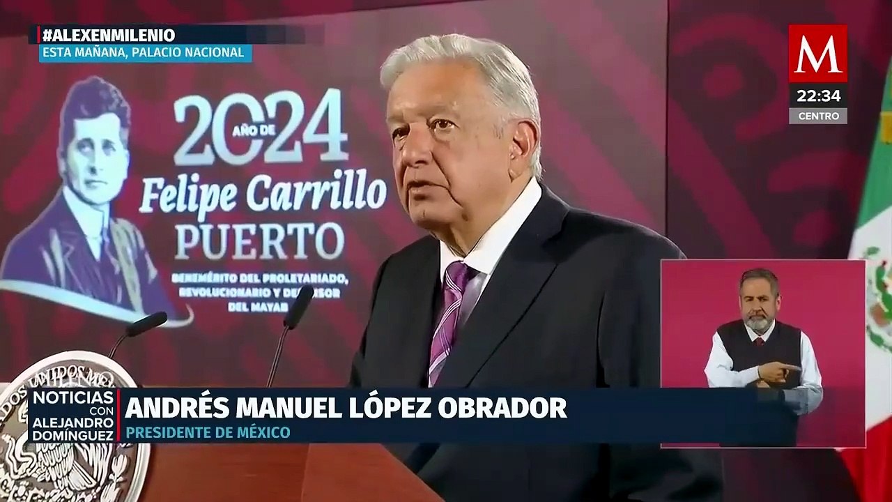 Presidente López Obrador critica la suspensión...