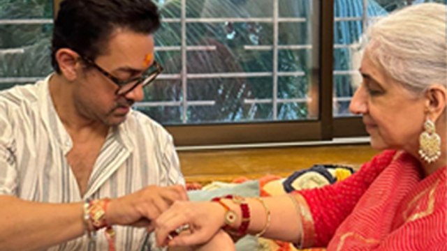 Raksha Bandhan 2024: Aamir Khan Ties Rakhi To Sister Nikhat's Hand, Inside Celebration Viral