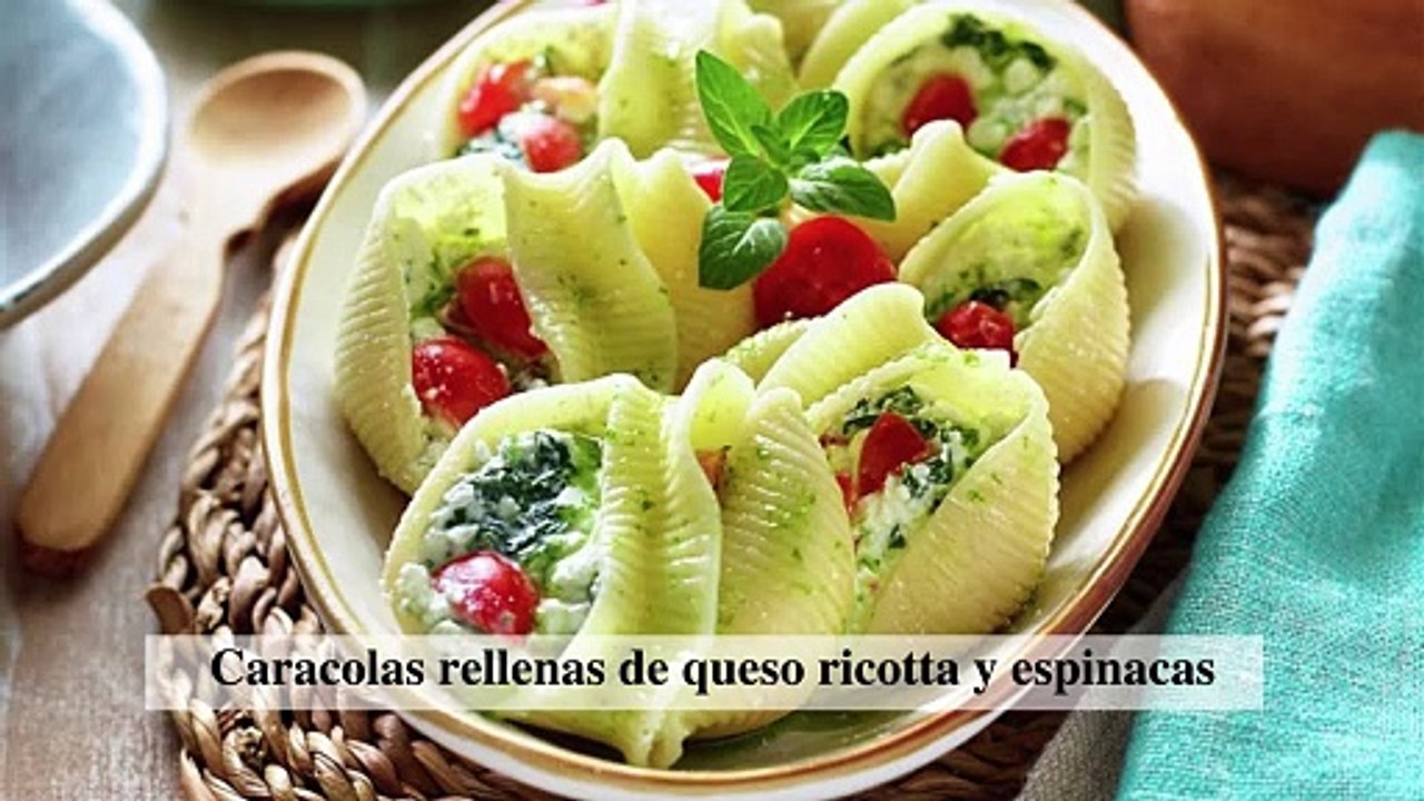 Caracolas rellenas
