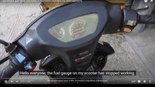 How to check the fuel sensor of a 4-stroke scooter for serviceability.