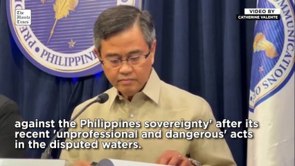 PH slams China's 'unprofessional and dangerous acts' against sovereignty