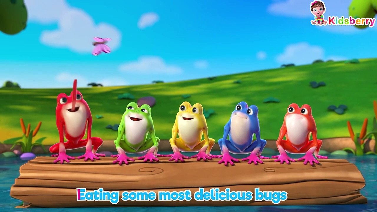 Five Little Speckled Frogs _ Learn Counting _ Nursery Rhymes & Baby ...
