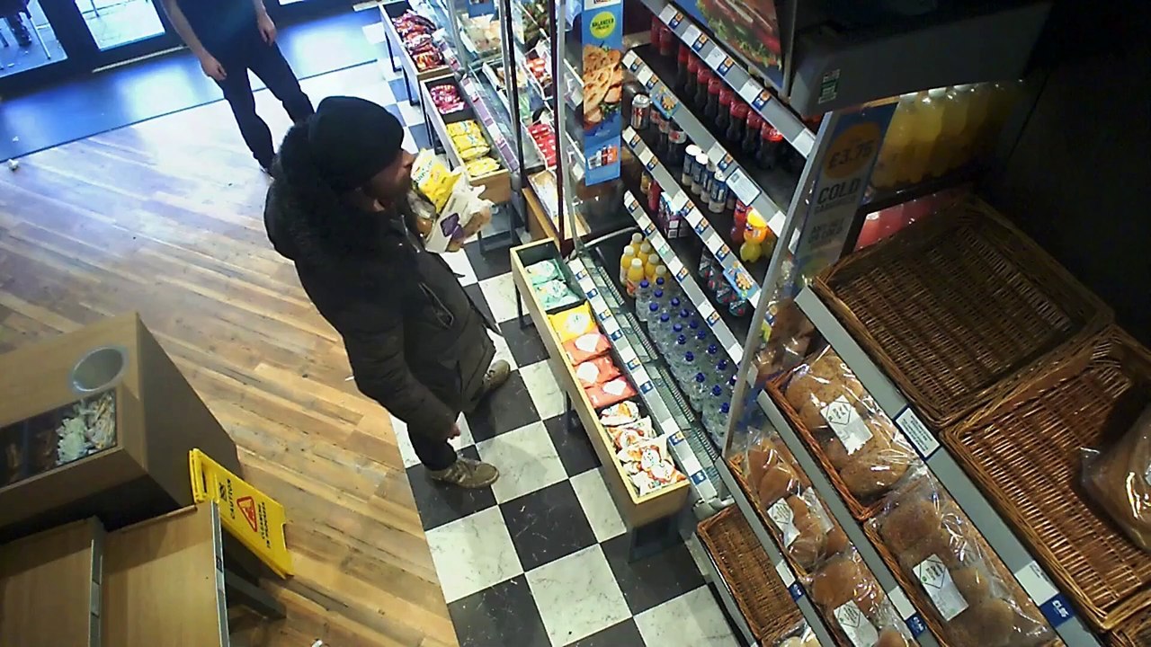 Man robs Greggs food counter - threatening to stab staff