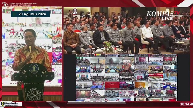 [FULL] Pidato Menkumham Supratman Andi Agtas Pengganti Yasonna di Momen Sertijab