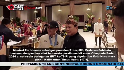 Momen Prabowo dan Para Atlet Peraih Medali Olimpiade Paris 2024 di IKN