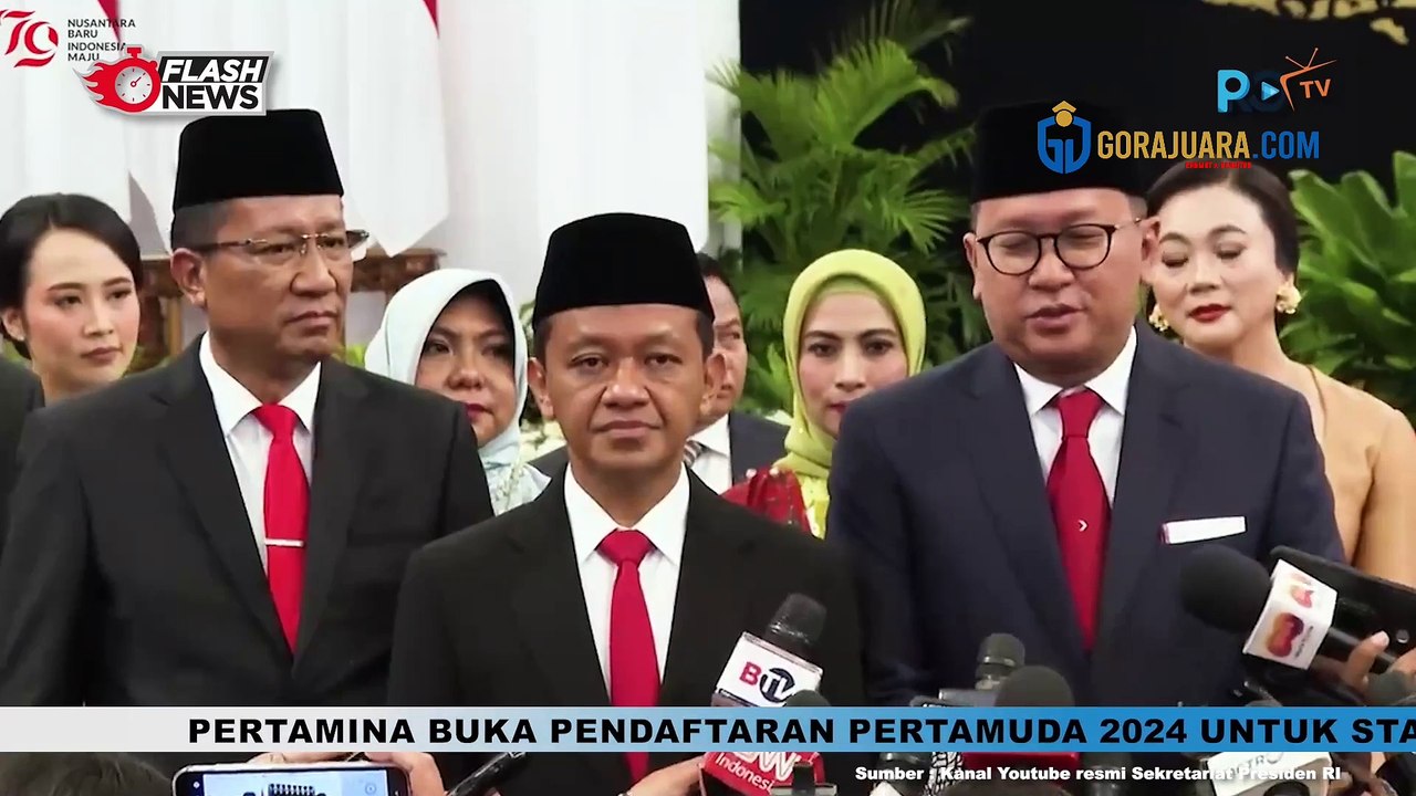 KETPERS MENTERI DAN WAMEN BARU USAI DILANTIK PRESIDEN JOKOWI DI ISTANA NEGARA
