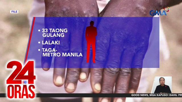 24 Oras: (Part 1) Nagpositibo sa Mpox, may 41 close contacts; Sinitang rider na nangarate ng enforcer; Ipinapalipat na bahagi ng pondo ng OVP; Imbestigasyon sa paglabas ni Guo sa bansa, ipinag-utos ni PBBM, atbp.