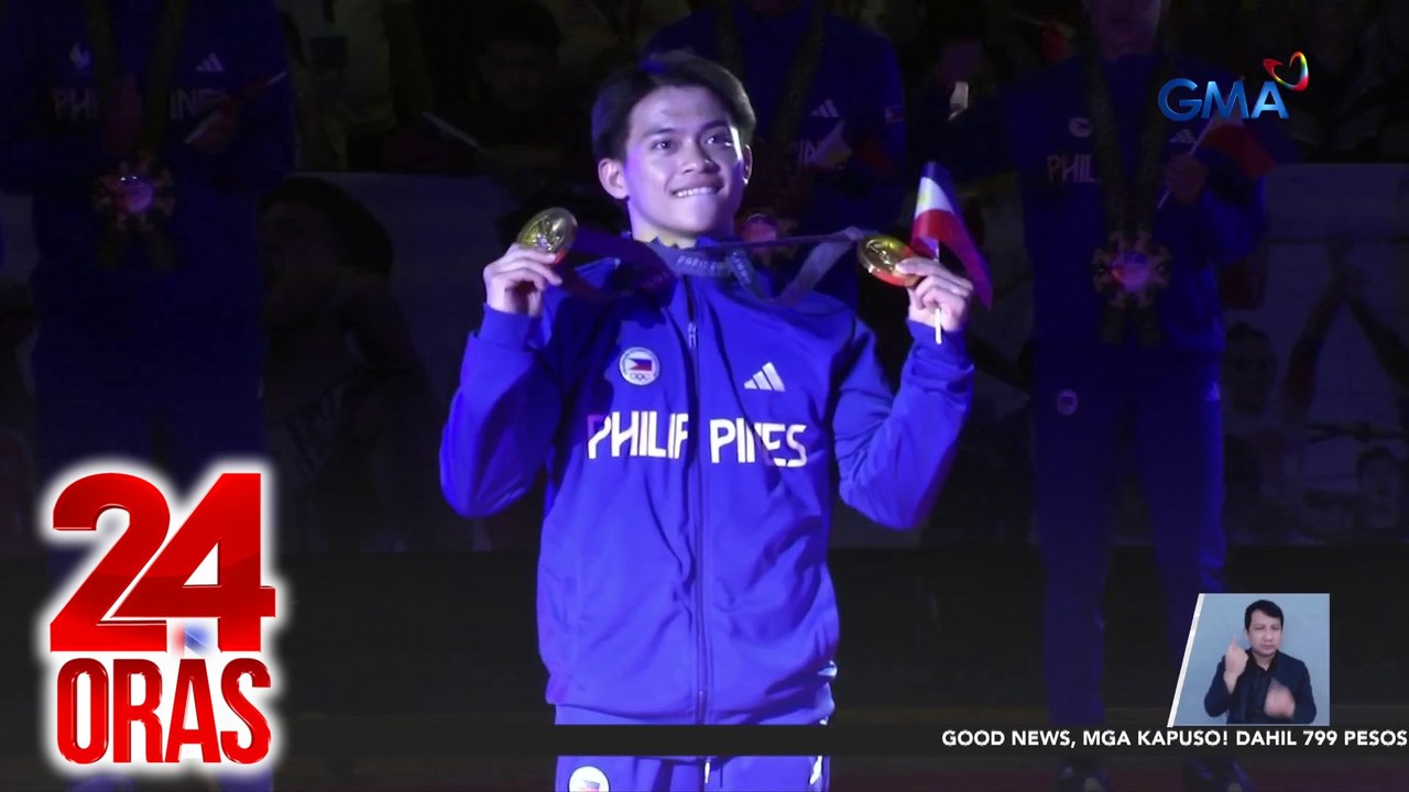 24 Oras: (Part 3) Carlos Yulo, naunang ma-curious sa breakdancing bago gymnastics; Panibagong graft complaint vs Mayor Vico; Karakter ni Col. Yuta Saitoh sa "Pulang Araw," pangarap daw ni Dennis Trillo, atbp.