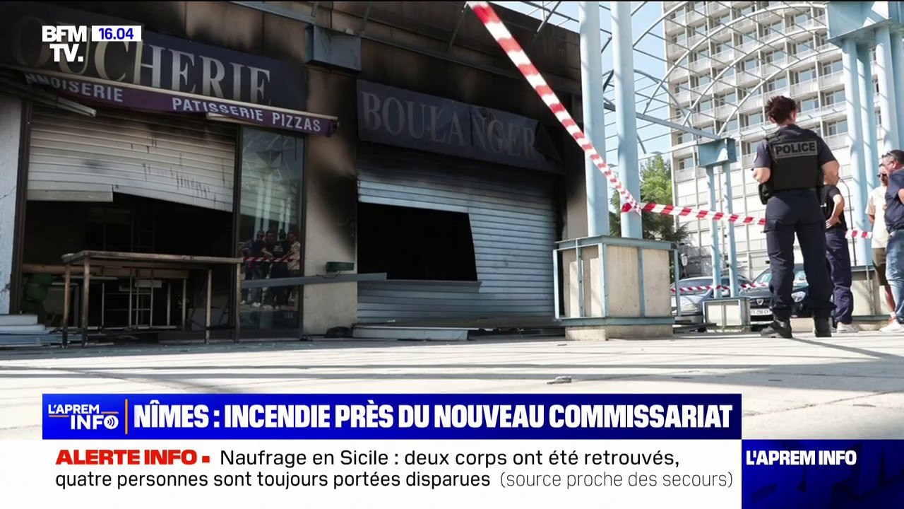 Nîmes: un incendie près du nouveau commissariat fragilise tout un quartier