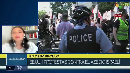 Protestas en EE.UU. contra el asedio israelí