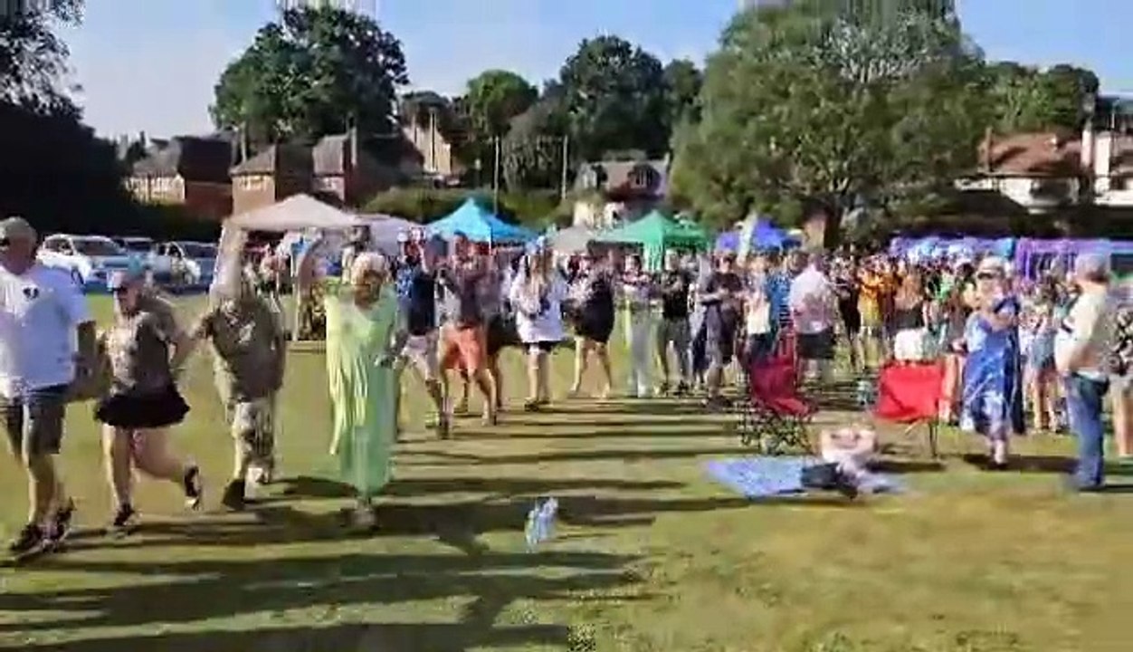 Dancing at Charlie's Games a charity event in honour of murdered teen Charlie Coser